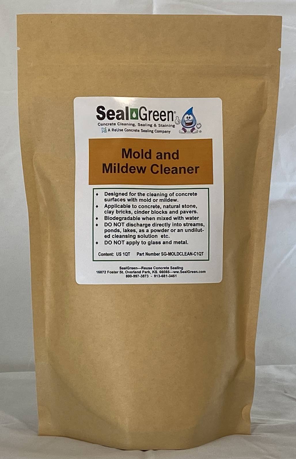 Is SealGreen Mold Remover compatible with limestone?